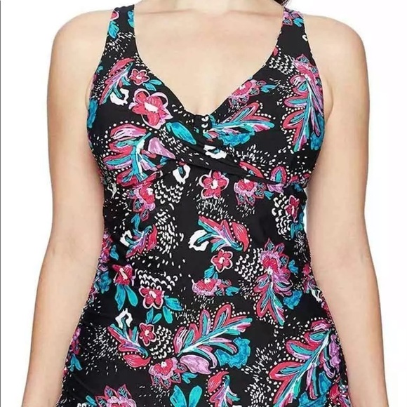 Anne Cole Twist Tankini Top - Picture 1 of 4